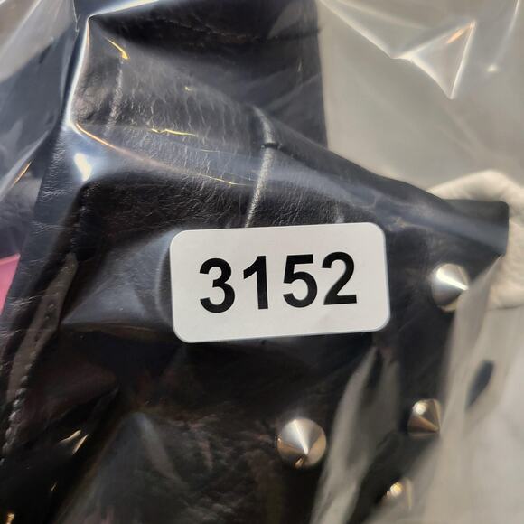 Azalea Wang Jacket Womens 2XL Black White Savages Studded Moto Biker Tiger Patch - Picture 12 of 12